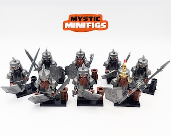 Ensemble de 8 figurines "Le seigneur des anneaux" (Lord of the rings) / Armée des nains