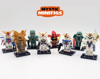 Ensemble de 8 Figurines Gundam