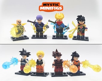 Ensemble de 8 Figurines Dragon Ball DBZ | Son Goku | Son Gohan | Yamcha | Trunks | Krilin