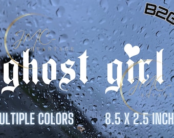 Ghost Girl Decal Vinyl Die Cut Sticker Lil Peep Rapper JDM Drift Girl Power 999-Honda-Subaru-Laptop Sticker-Mac Decal-Worldstar-Heart Decal
