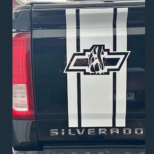 Chevy Truck Tailgate Decal-Vinyl Tailgate Sticker for Silverado Pickup- Rear Graphic-Chevy Truck Accessory-Chevy Hot Girl Decal- Chevy Decal