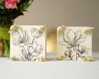 Kit de presse-fleurs miniatures pour adultes, lot de deux - Le kit de préservation des petites fleurs comprend deux presses de 3 x 3 po.