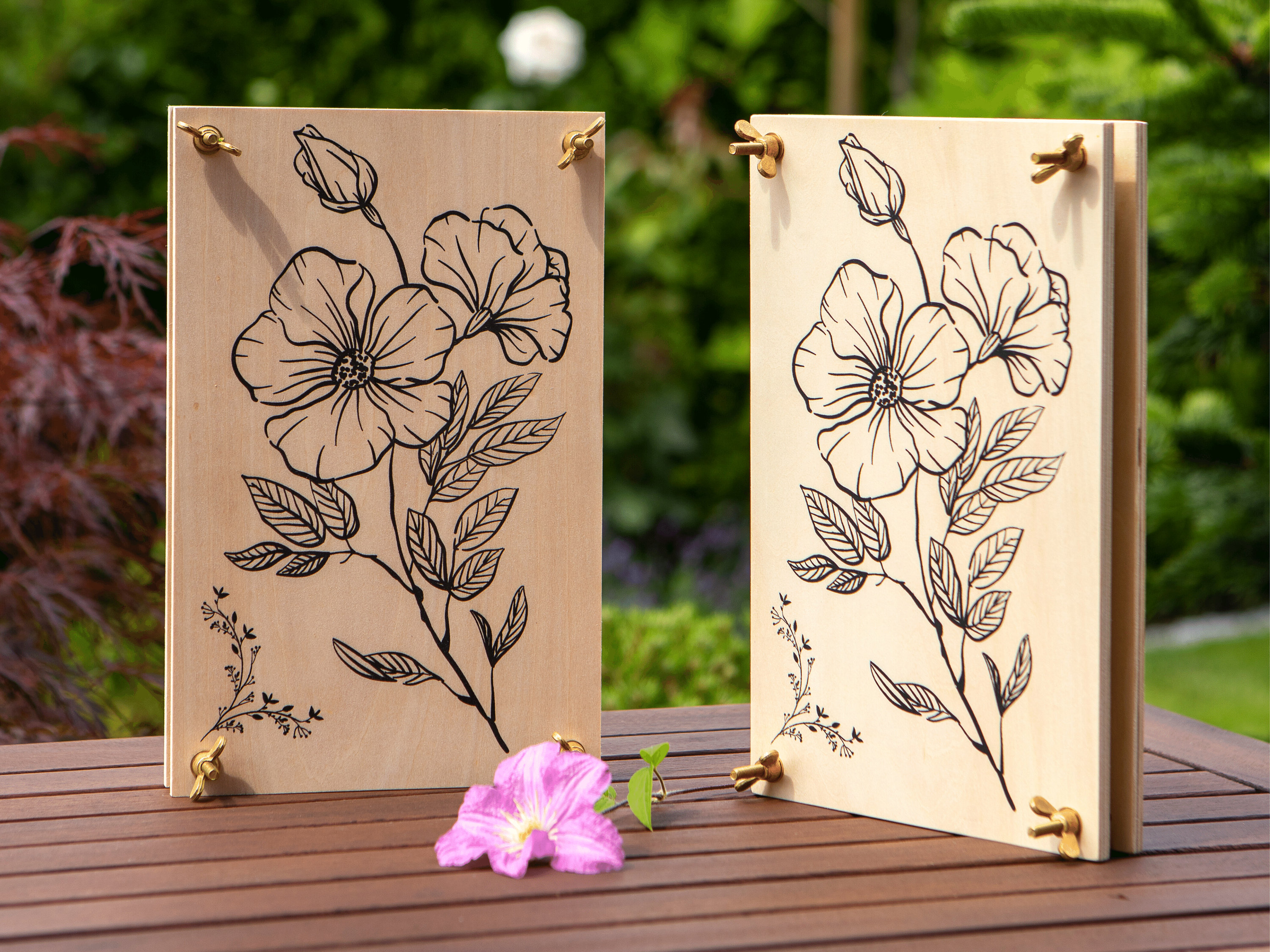 Wooden Flower Press for Adults Large Flower Press Kit Etsy