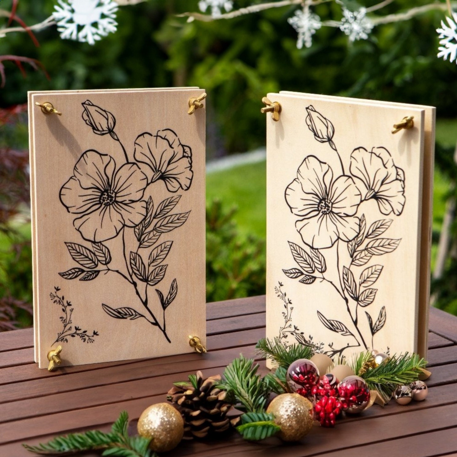 Wooden Flower Press for Adults Large Flower Press Kit Measures 27.5cm  10.8'' X 17.8cm 6.9'' Great Gift for Arts and Crafts Lovers 