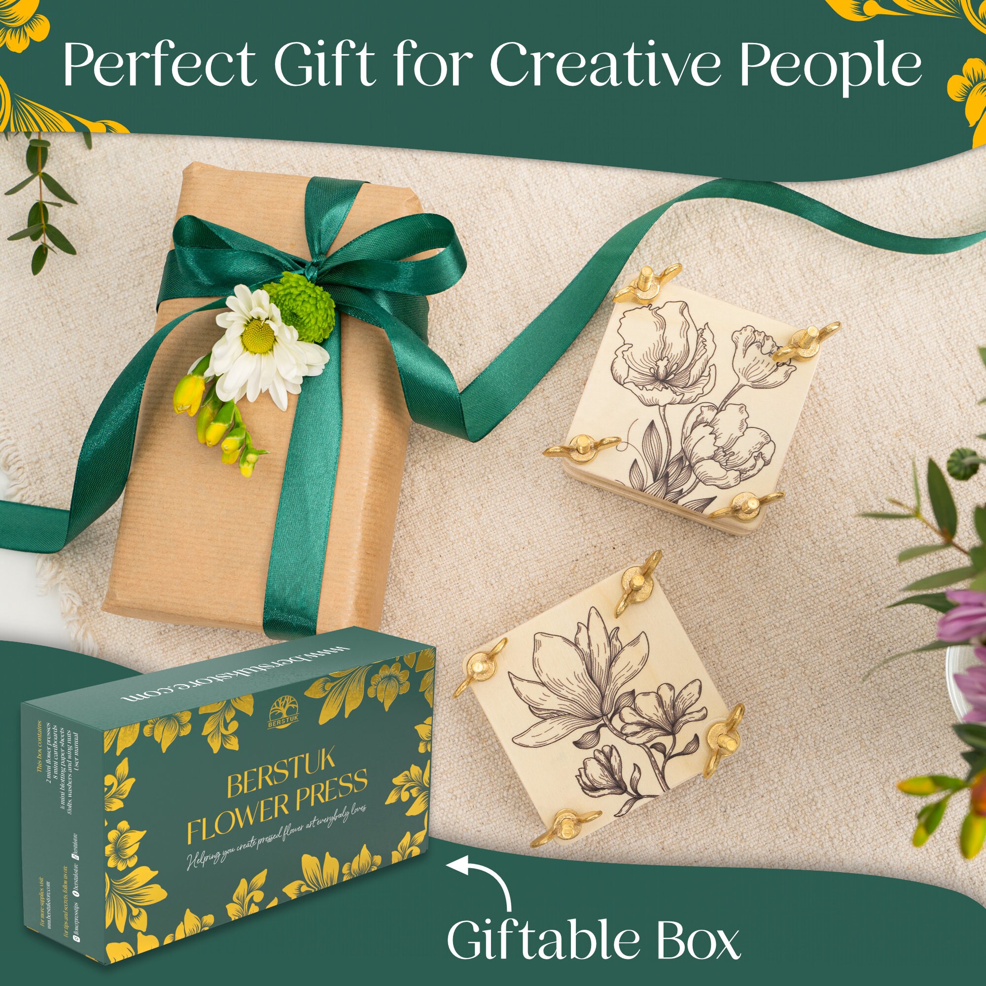 Miniature Flower Press Kit for Adults Two Pack the Tiny Etsy