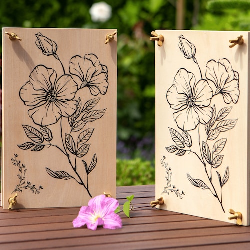 Wooden Flower Press for Adults Large Flower Press Kit Etsy