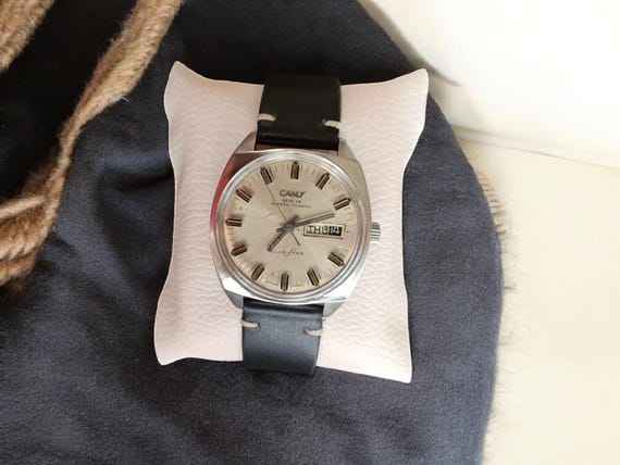 SWISS SUPERAUTOMATIC CAMY LEATHER WATCH CAMY SEA CLUB SUPERAUTOMATIC PATINA DIAL 7608 SWISS MEN main image 3