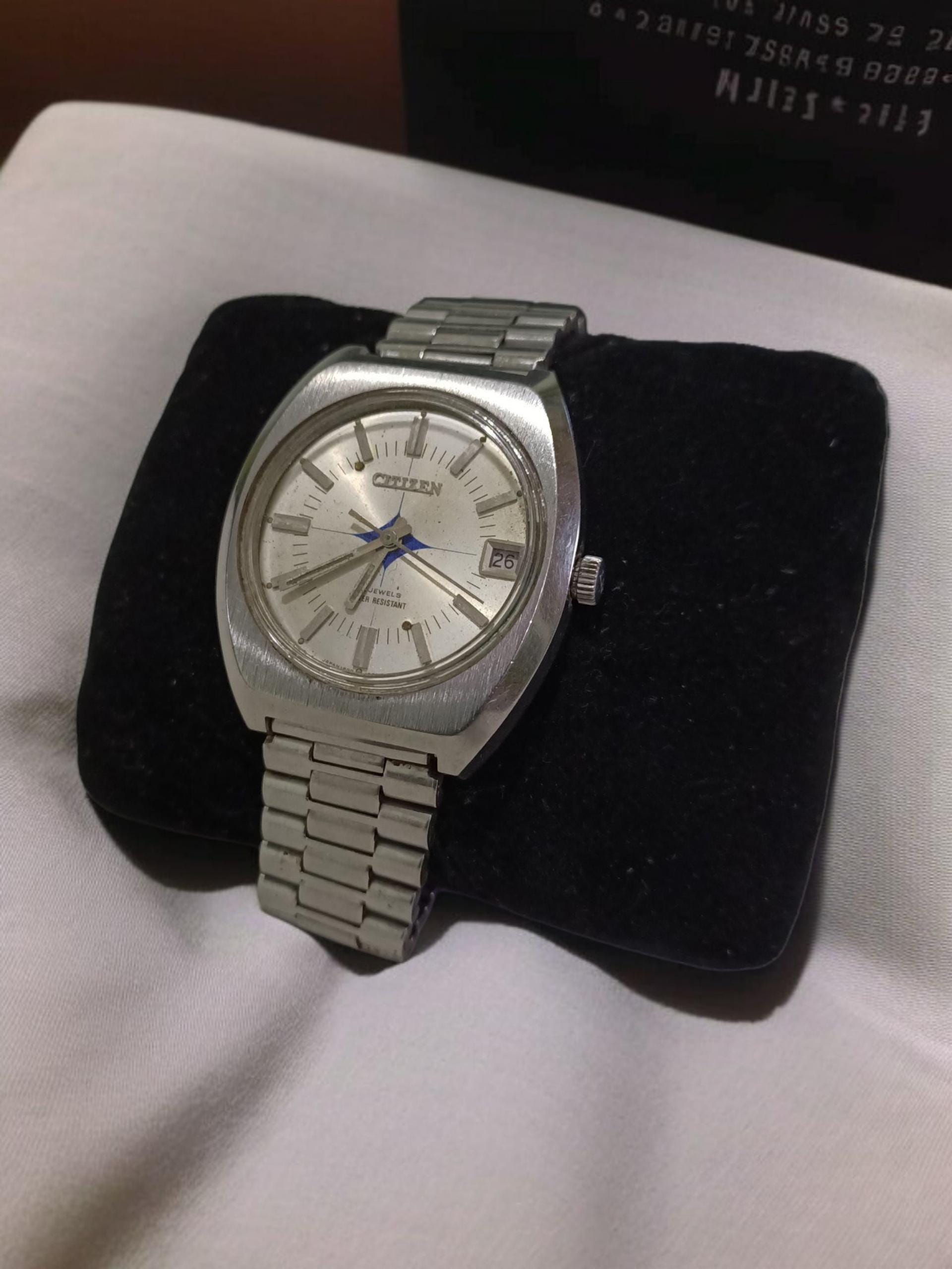 Vintage Citizen Watch 1970s, Hand Winding 21 Jewels, Cal.7802