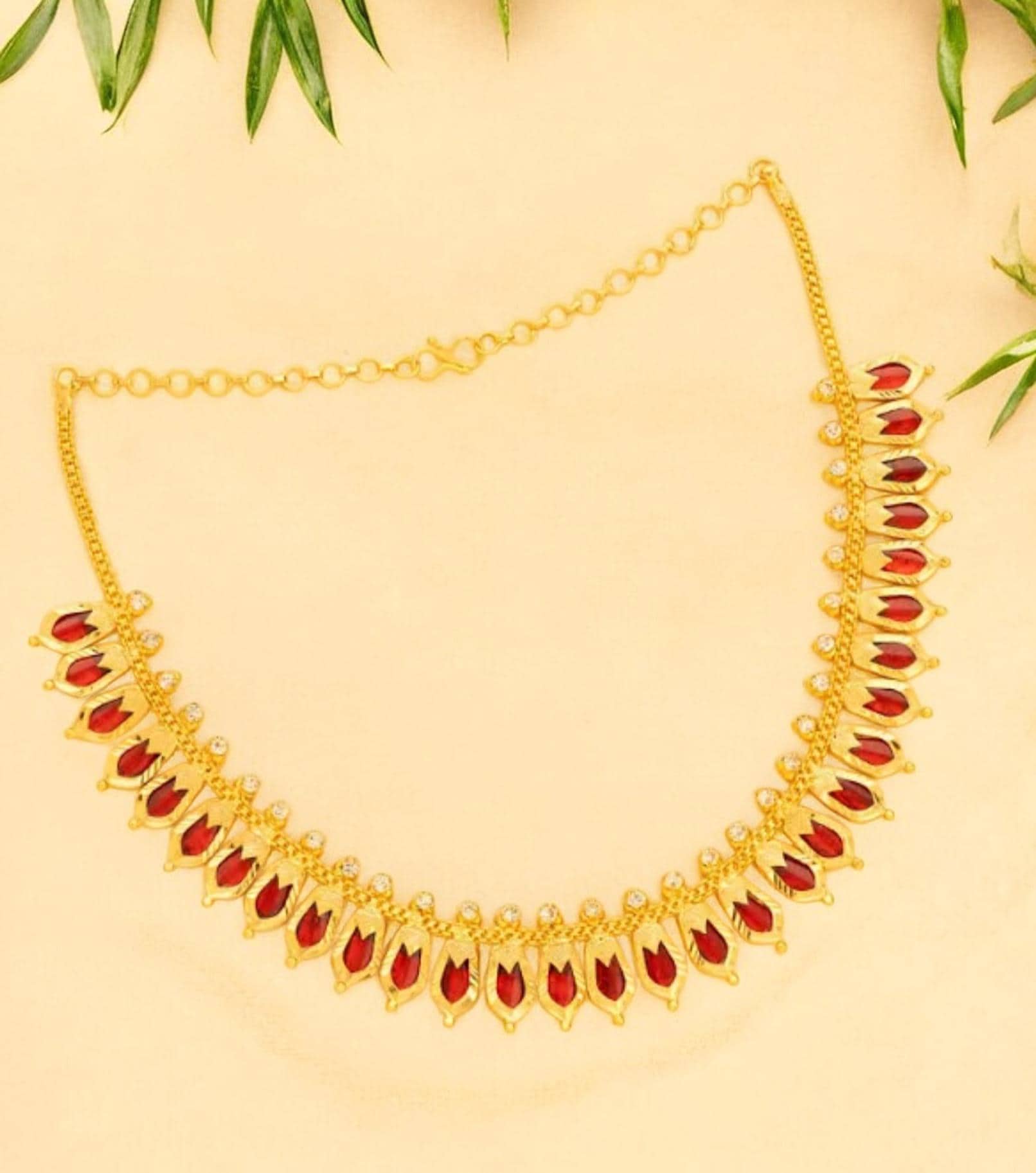 onam-short-nagapadam-mala-green-blue-red-kerala-traditional-necklace