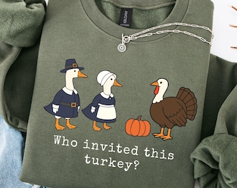 Funny Thanksgiving Shirt, Gobble Turkey Shirt, Silly Goose Sweatshirt, Friendsgiving Crewneck, Funny Thanksgiving Sweatshirt Fall Sweatshirt