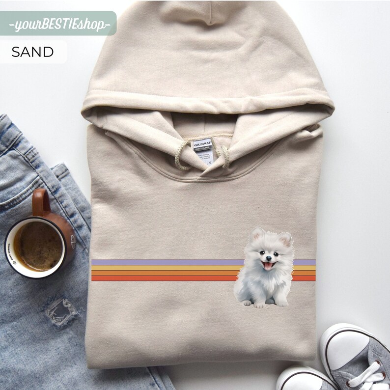 Cute Pomeranian Hoodie, Pomeranian Gift, Pomeranian Lover Sweatshirt