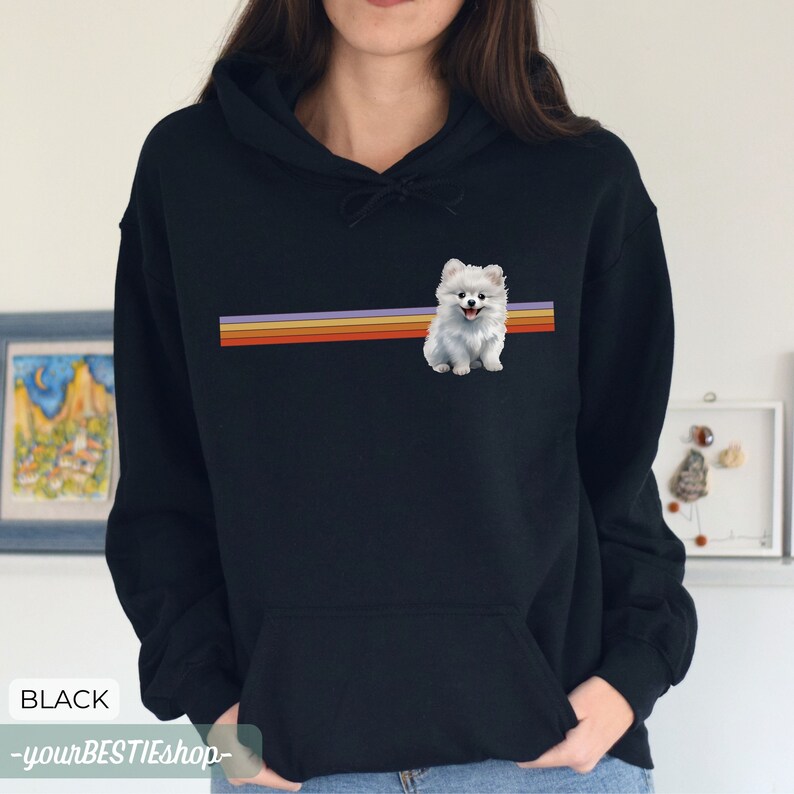 Cute Pomeranian Hoodie, Pomeranian Gift, Pomeranian Lover Sweatshirt
