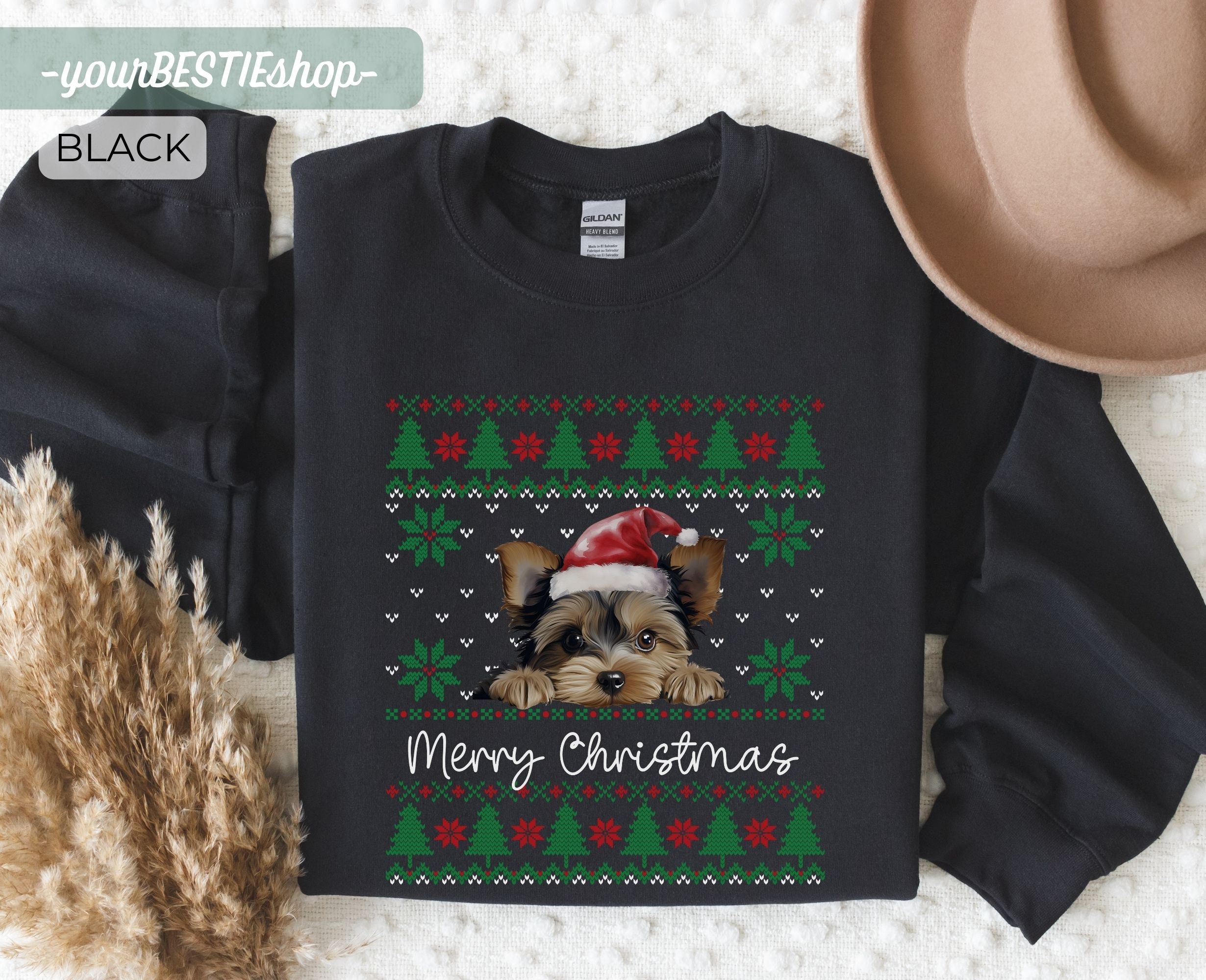 Yorkie Christmas Sweatshirt, Dog Mom Sweatshirt, Christmas Eve ...