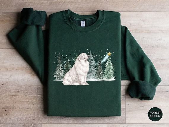 Great Pyrenees Shirt, Pyrenees Dog Owner Christmas Sweatshirt, Pet Lover Gift for Dog Mom, Dog Dad Winter Sweater, Pet Lover Holiday Gift