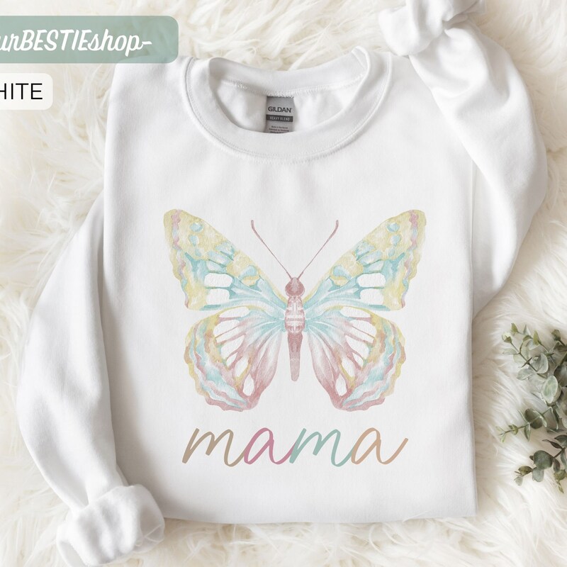 Babyhug Fleece Knit Full Sleeves Floral Applique & Butterfly Printed Sweatshirt - Navy Blue main image 0