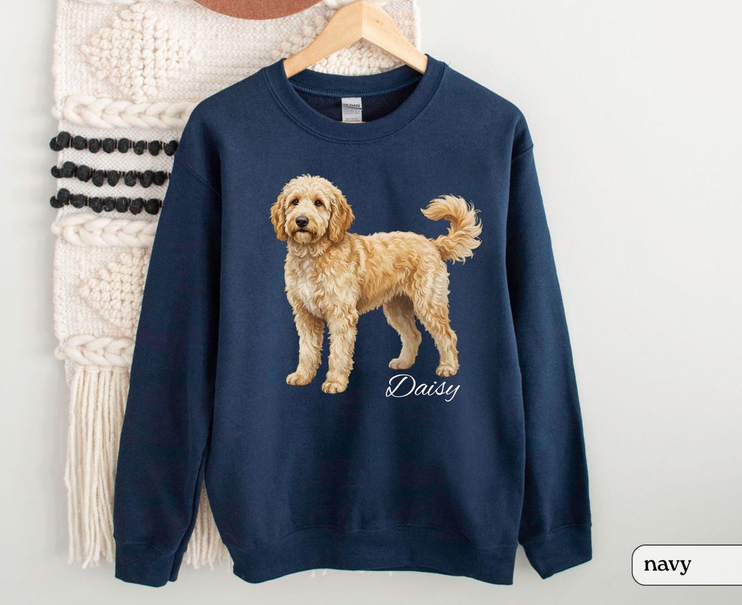 Personalized Goldendoodle Sweatshirt, Golden Doodle Shirt, Custom Dog ...