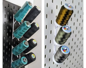 Thread spool holder for overlock machine, IKEA Skadis