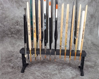 Upside-down brush holder for 24 brushes | Brush drying rack | Tabletop & model making organizer | Brush holder storage