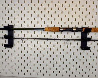 Fishing rod holder for IKEA Skadis