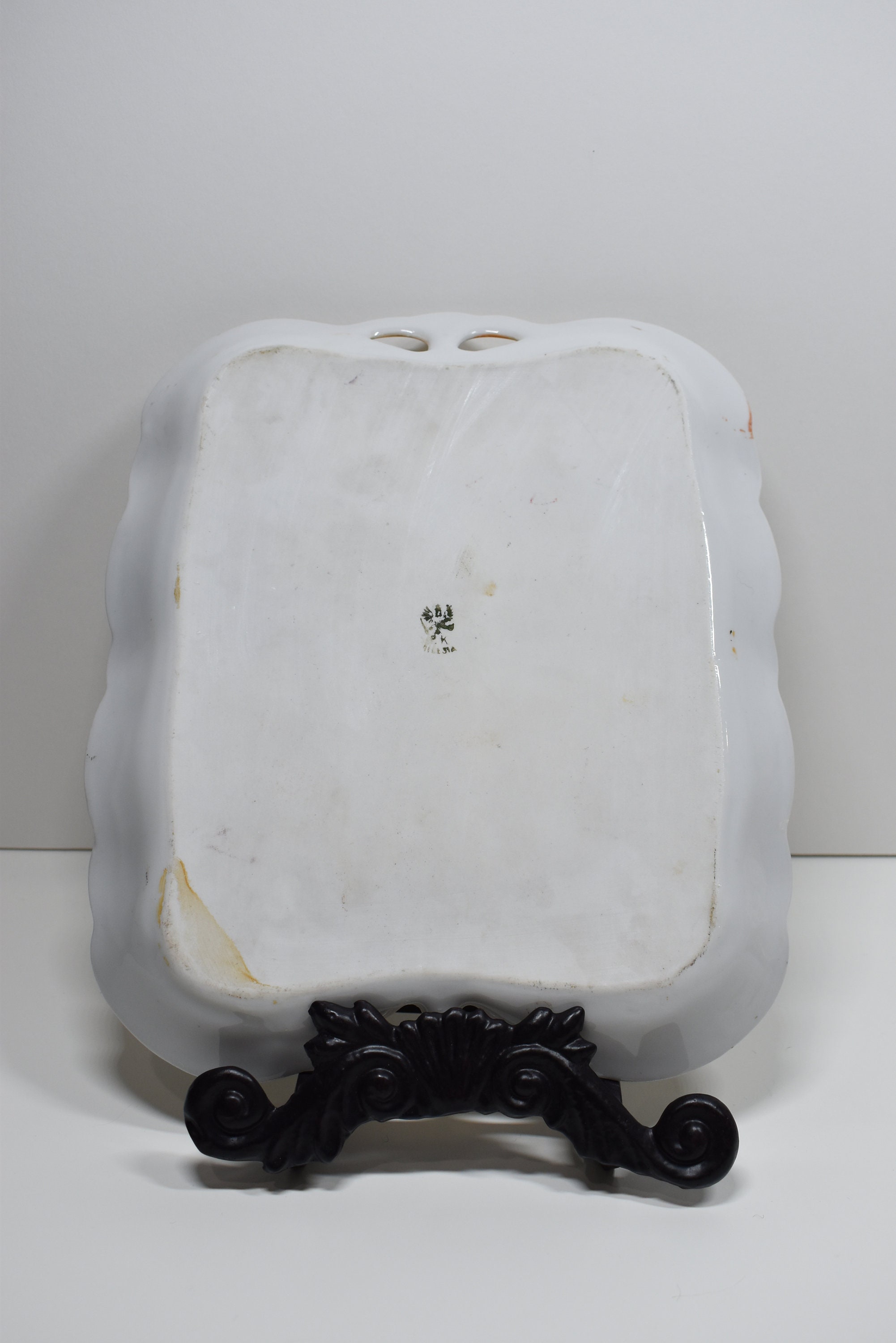 Antique Floral Porcelain Vanity Tray Early 1900s Rare P.K. Silesia Etsy