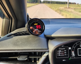 GPOD - Módulo de calibre GR Corolla - Módulo de ventilación de descongelación de 52 mm - Toyota Corollas E210 2019 y superiores ¡Probado en pista!