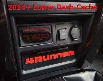 Lower Dash-Cache for the 2014+ Toyota 4Runner - Lower Cubby Drawer - Interior Upgrade - Dashboard Accessory