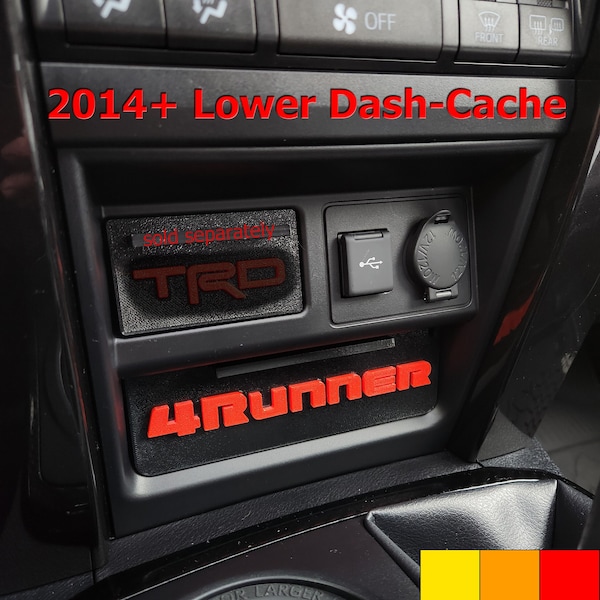 Lower Dash-Cache for the 2014+ Toyota 4Runner - Lower Cubby Drawer - Interior Upgrade - Dashboard Accessory