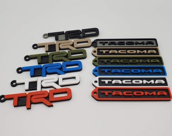 Custom Toyota Keychains - Tacoma - TRD - Rav4 - Supra - SR5 - Gift Ideas for Dad!
