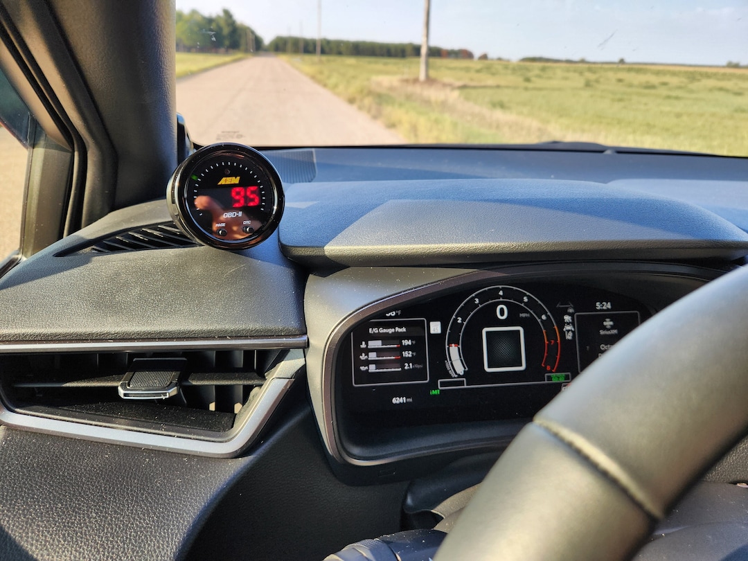 The GPOD GR Corolla Gauge Pod 52mm Defrost Vent Pod E210 Toyota