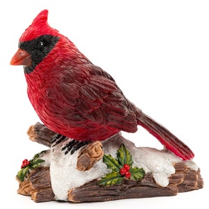 Red Cardinal Bird - Plant Pot Feet - Set of 3 - Plant Pot Rises