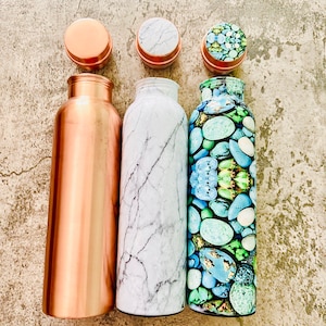 Copper Water Bottle | Eco-friendly|Premium Health Product(700 ML Capacity) Everyday Water Bottle| Gym Water Bottle| Yoga Water Bottle