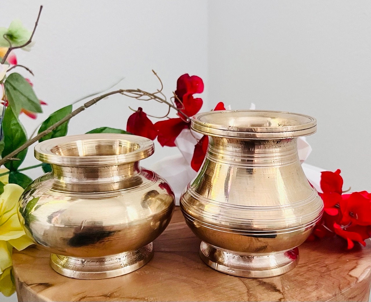 Brass Kalash for Puja, Lota for Puja, Handcrafted Puja Lota – Ashtok