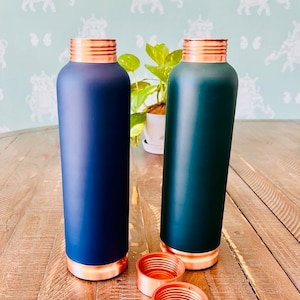 Copper Water Bottle | Eco-friendly|Premium Health Product(700 ML Capacity) Everyday Water Bottle| Gym Water Bottle| Yoga Water Bottle