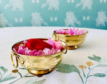 Pure Brass Bowl| Perfect Return Gift | Serveware| Navratri Decor | Diwali Decor | Gifts | Indian Brass Bowl with rings | Available in Bulk