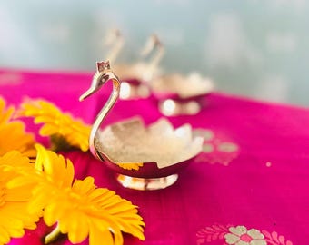 Stylish Brass Swan Nut Bowl | Trendy Nut Bowl | Navratri Gifts | Perfect Housewarming Return Gifts | Party Favor| Wedding Favors | Trendy