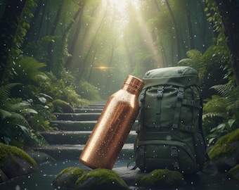 Handmade Copper Water Bottle: Eco-Friendly, Leak-Proof (700 ML) | Easter Gifts