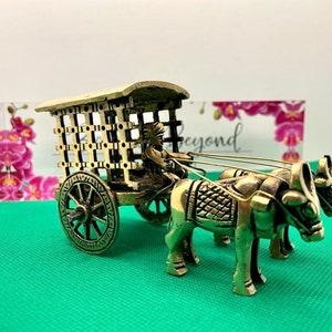 Brass Vintage Bullock Cart Decor Piece, Indian Bailgadi, Brass Home Decor | Decorative Items, Indian Home Decor, Vintage Decor, Gifts