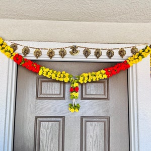 Metal Ganesha Toran: Diwali Home Entrance Decor (62 Inches)