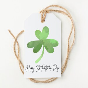 Clover St. Patrick’s Day Printable Tags, St. Patrick’s Gift Tag, Kids treat tag, St. Patrick’s Hang Tag, Instant Download Tag, PDF