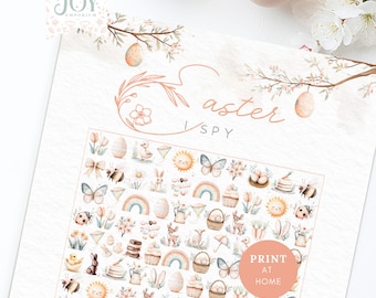 Easter I Spy Game for Kids | Kids Lent Activities | Classroom Activity | Family Game Night | Easter Activities | Preschool Printable