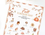 Fall Scavenger Hunt: Kids Nature Activity, Printable Game (US & UK Sizes)