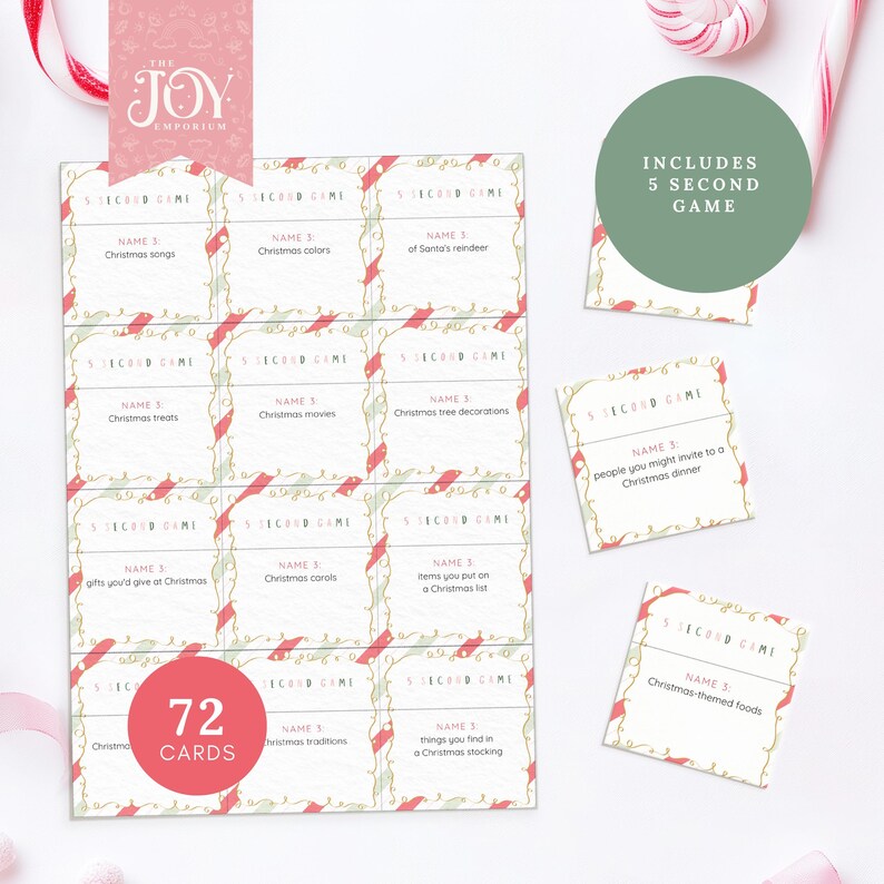 25 Christmas Game Bundle | Printable Family Games | Holiday Party ...