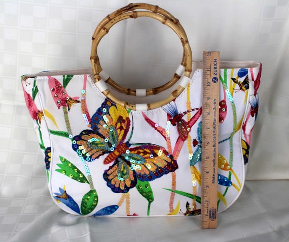 Butterfly & Dragonfly with Sequins Purse - image 4