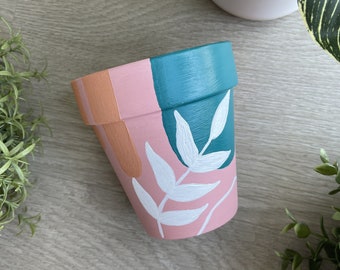 Hand Painted Planter 4 inch| Boho | Terracotta Pot | Clay Pot | Boho Decor | Home Decor | Indoor Planter | Flower Pot | Gifts for Her