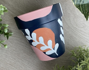Hand Painted Planter 4 inch| Boho | Terracotta Pot | Clay Pot | Boho Decor | Home Decor | Indoor Planter | Flower Pot | Gifts for Her