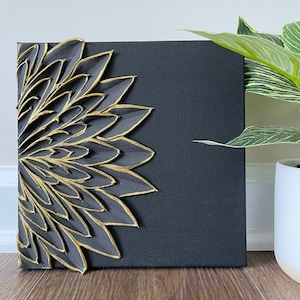 Texture Painting | Texture Floral Art| Textured Flower Painting | Wall Art | Wall Decor | Petal Painting | Floral Painting| Shelf Decor