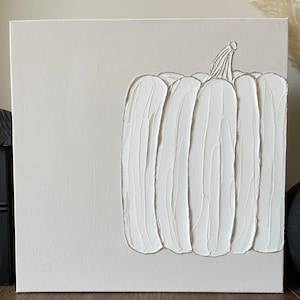 Halloween Painting| Pumpkin Painting| Textured Pumpkin Painting| Wall Art| Halloween| Fall Painting| Shelf Decor| Painting| Fall Wall Art