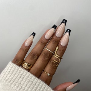 Press on Nails - French BLACK