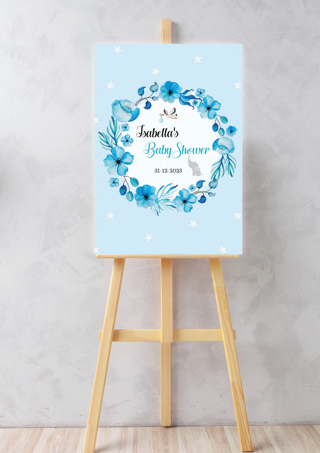 Editable Baby Shower Welcome Sign It's a Boy - Etsy