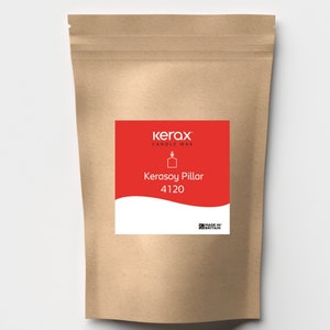 Kerax KeraSoy Pillar 4120 Candela Cera di soia per pilastri e si scioglie Naturale Vegano Diverse dimensioni Creazione di candele artigianali fatte a mano